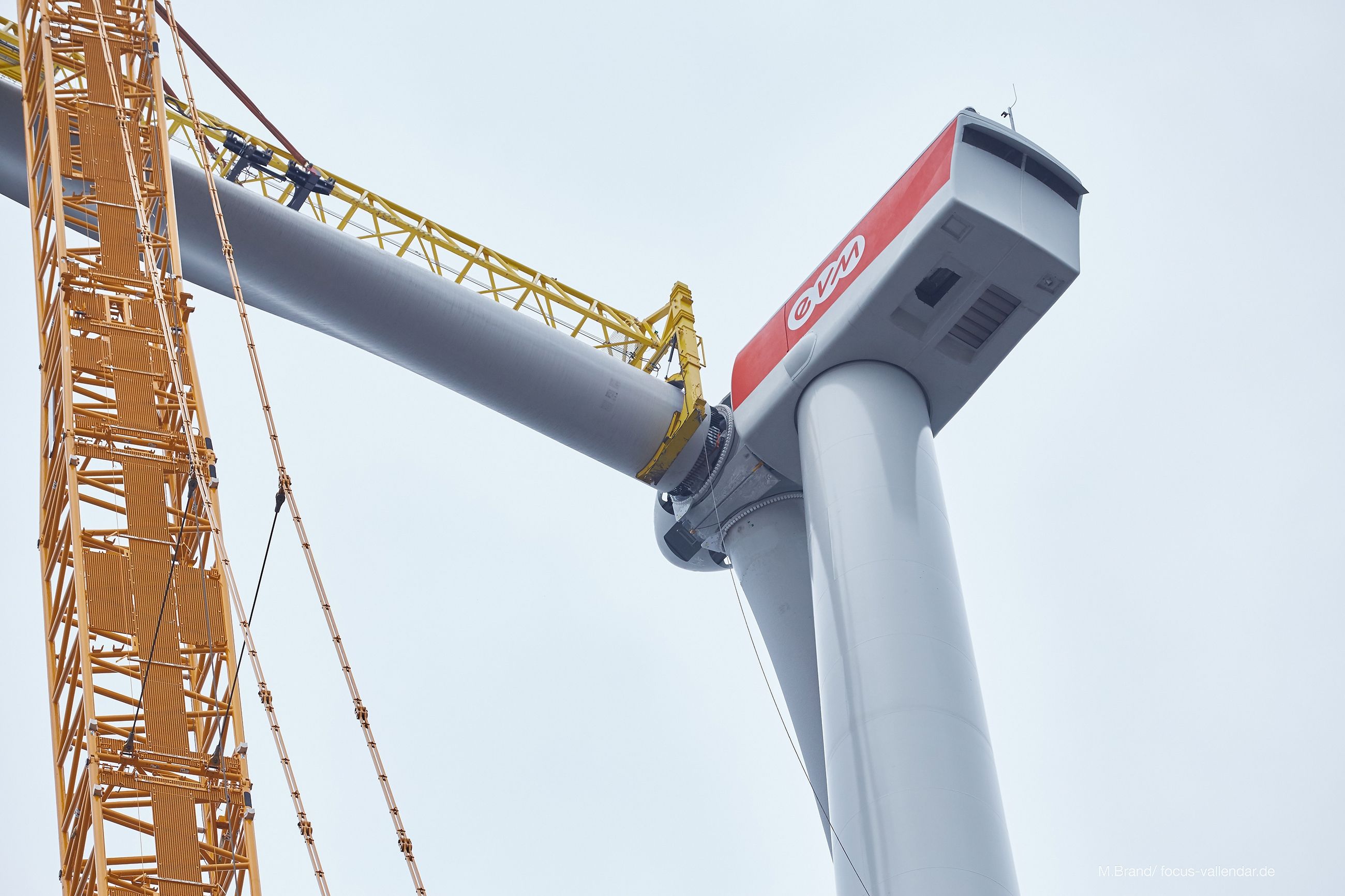 Montage Flügel am Windrad